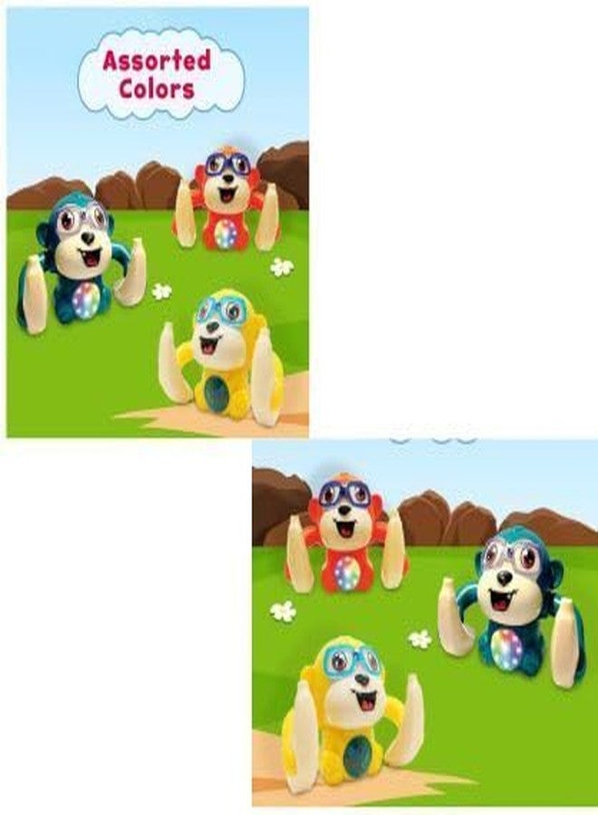 HDA GROUP Musical Sound Toy Crawling Monkey Pack of 1 Multicolour for Kids 3+ Years | Fun & Musical Learning Toy with Lights & Sounds - Improves Hand-Eye Coordination (Multicolor) - Image 5